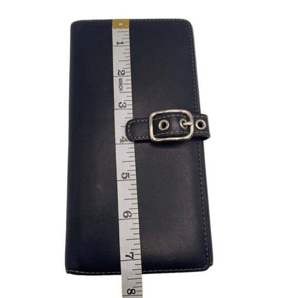 y2k COACH Black Buckle Wallet - Picture 7 of 8